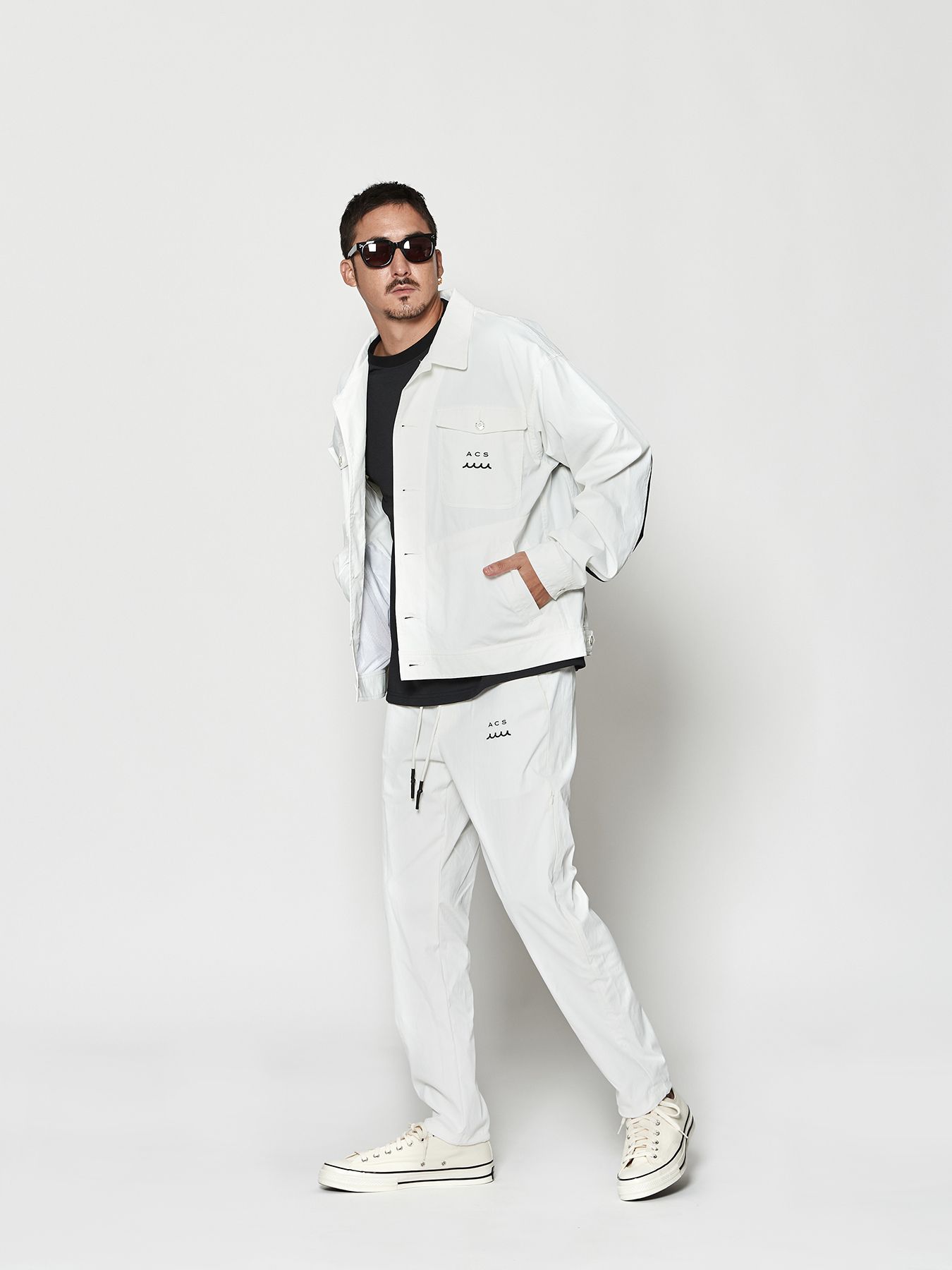 【予約品 10月9日(木) 締切】muta Trucker Jacket / トラッカージャケット / ホワイト【Acanthus × muta MARINE】