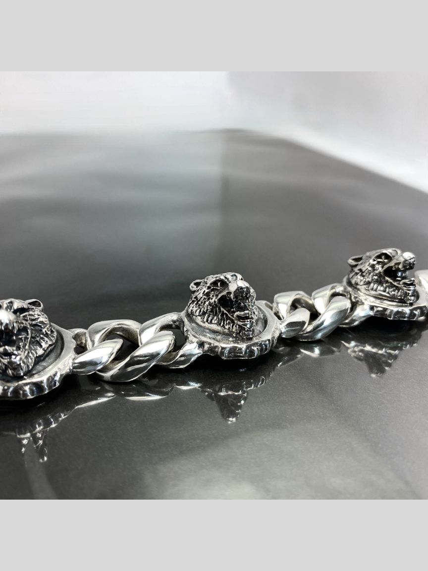 《受注生産》 CHAIN BRACELET [WOLVES] / チェーンブレスレット・ウルヴス 【注文から2-3週間後入荷予定】