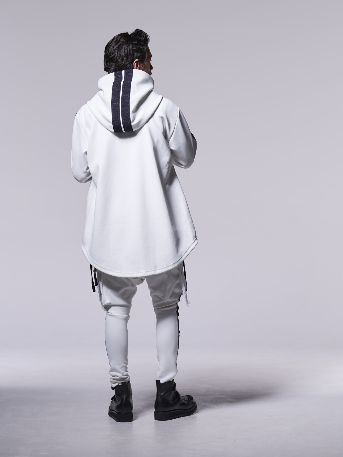 《予約品》  Line Hoodie / ラインパーカー / ホワイト