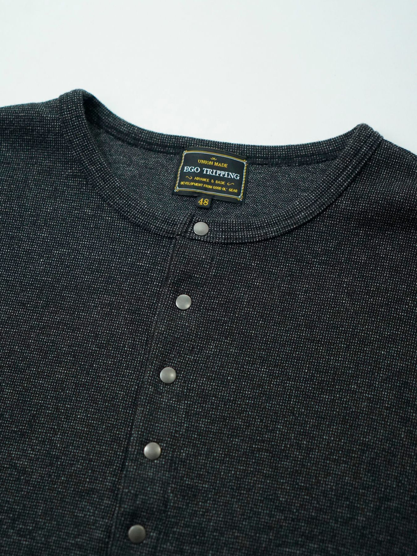 【予約品 】Deepfront / カットソー / 杢チャコール