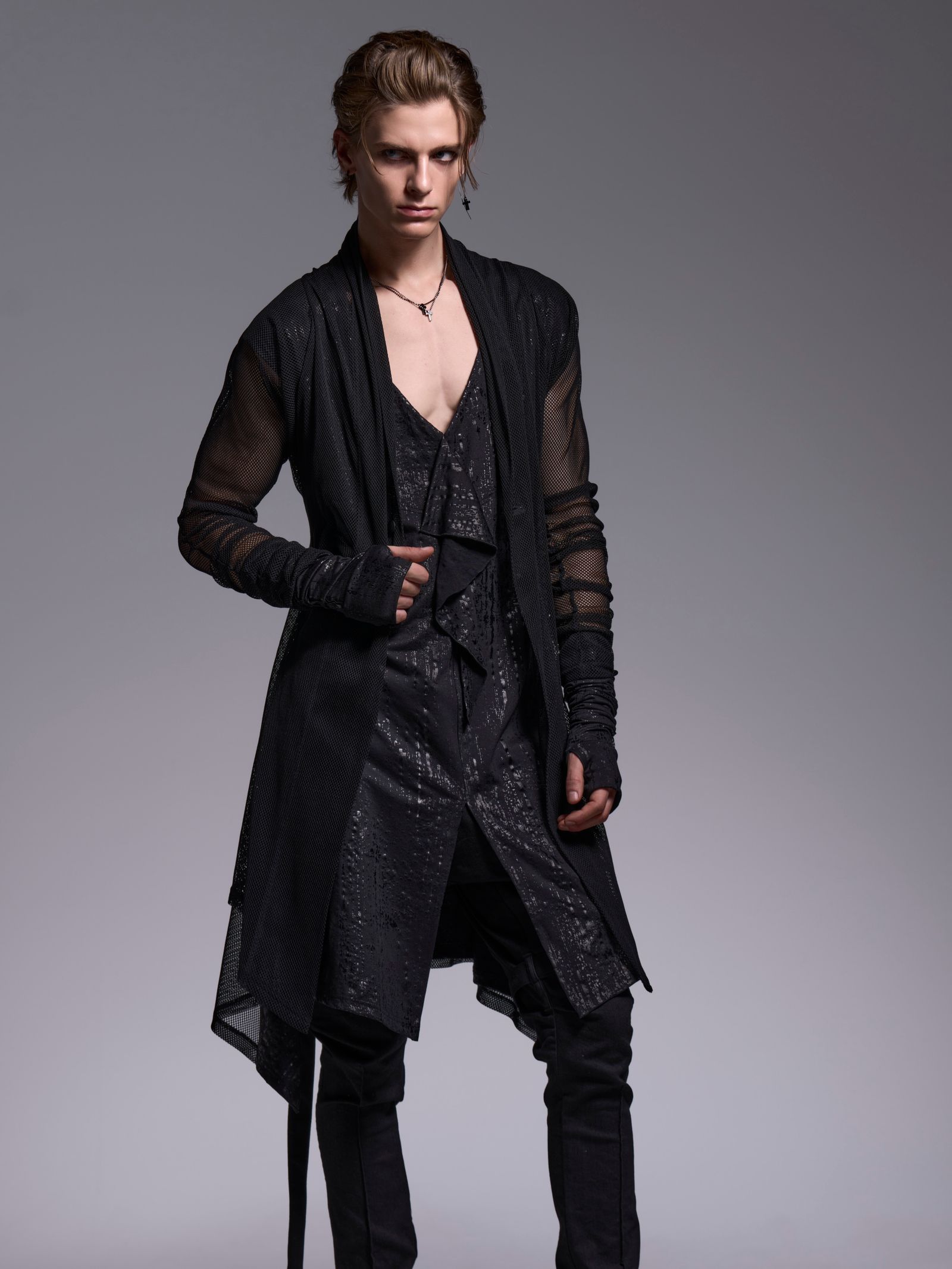 【予約品 1月4日(日) 締切】Flare Long Tank Top / フレアロングタンクトップ / ブラック