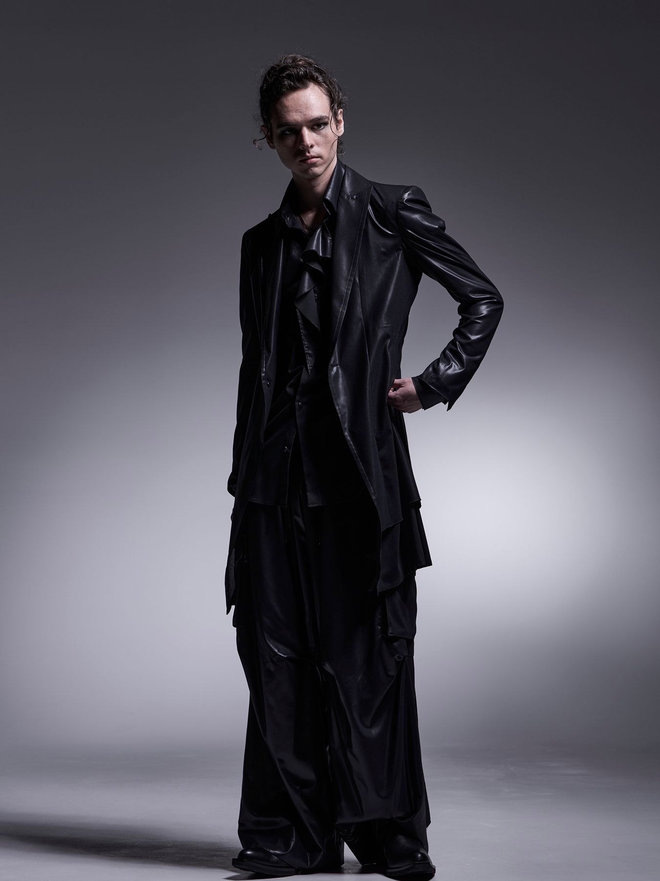 【予約品 7月13日(日) 締切】Layered Jacket / レイヤードジャケット / ブラック