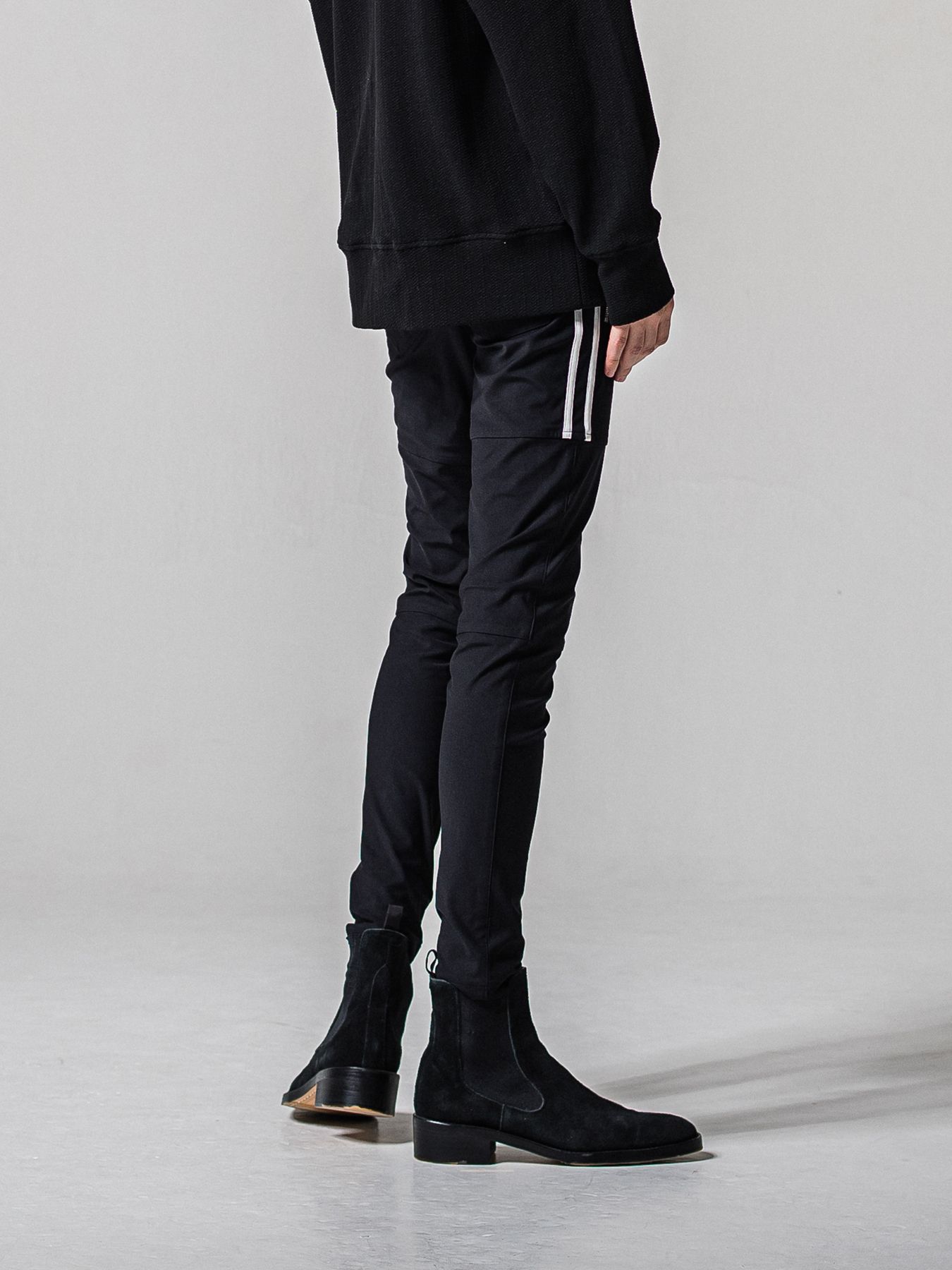 【予約品 11月16日(日) 締切】JOHNSON LINE PANTS / ジョンソンラインパンツ / ブラック×ホワイト