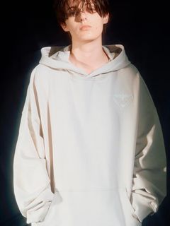 BOY LOGO Patch Hoodie Parka / パーカー / ベージュ