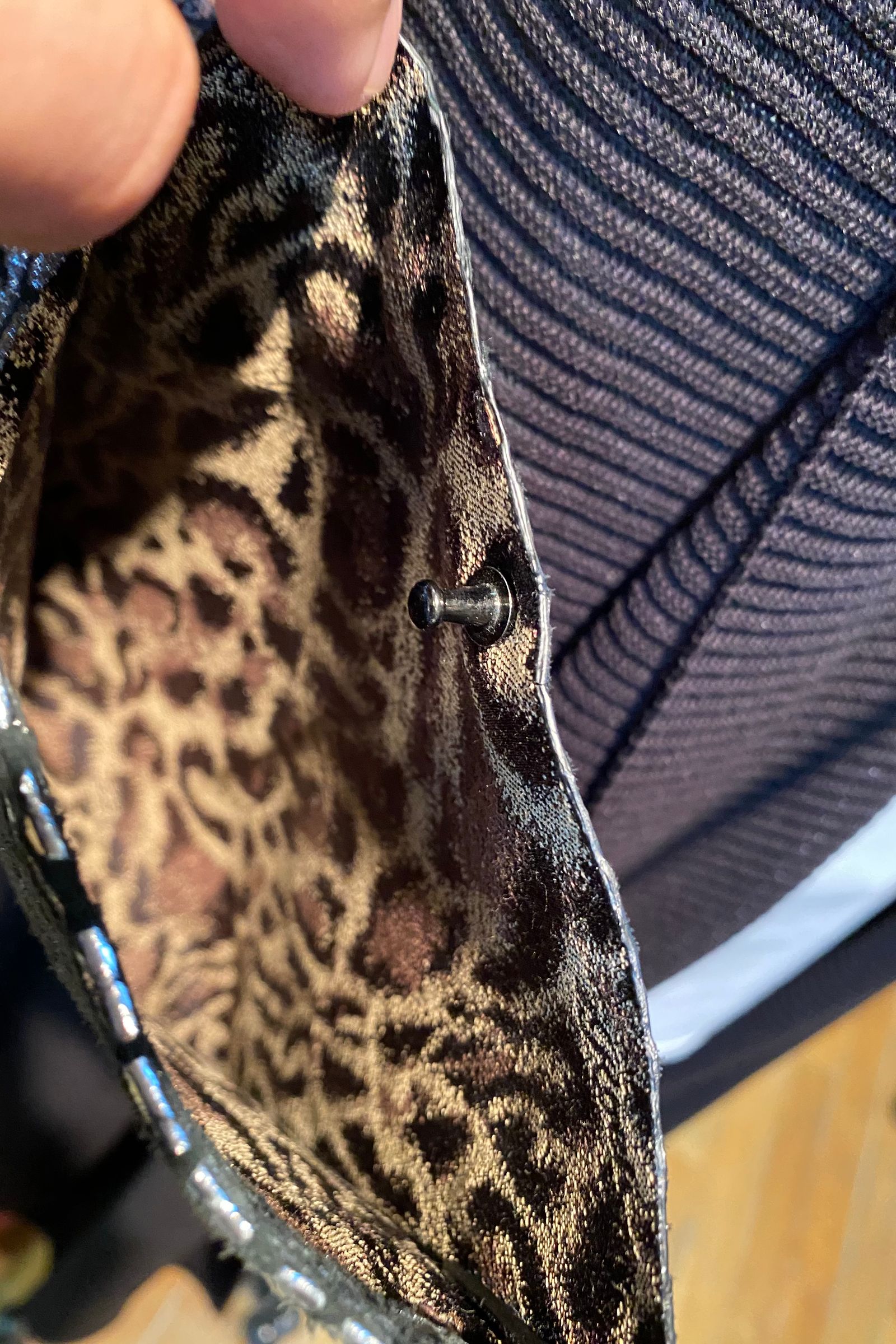 SACOCHE LEOPARD / 60SILVER 78024006【Roen】