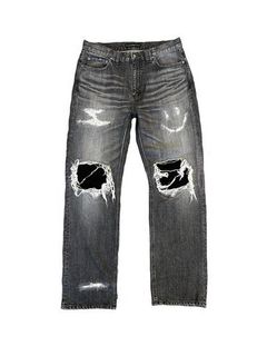 《予約品8月31日 23時55分締め》 CRASH DENIM / デニムパンツ / ブラック 【roarguns 】 2024年2月入荷予定