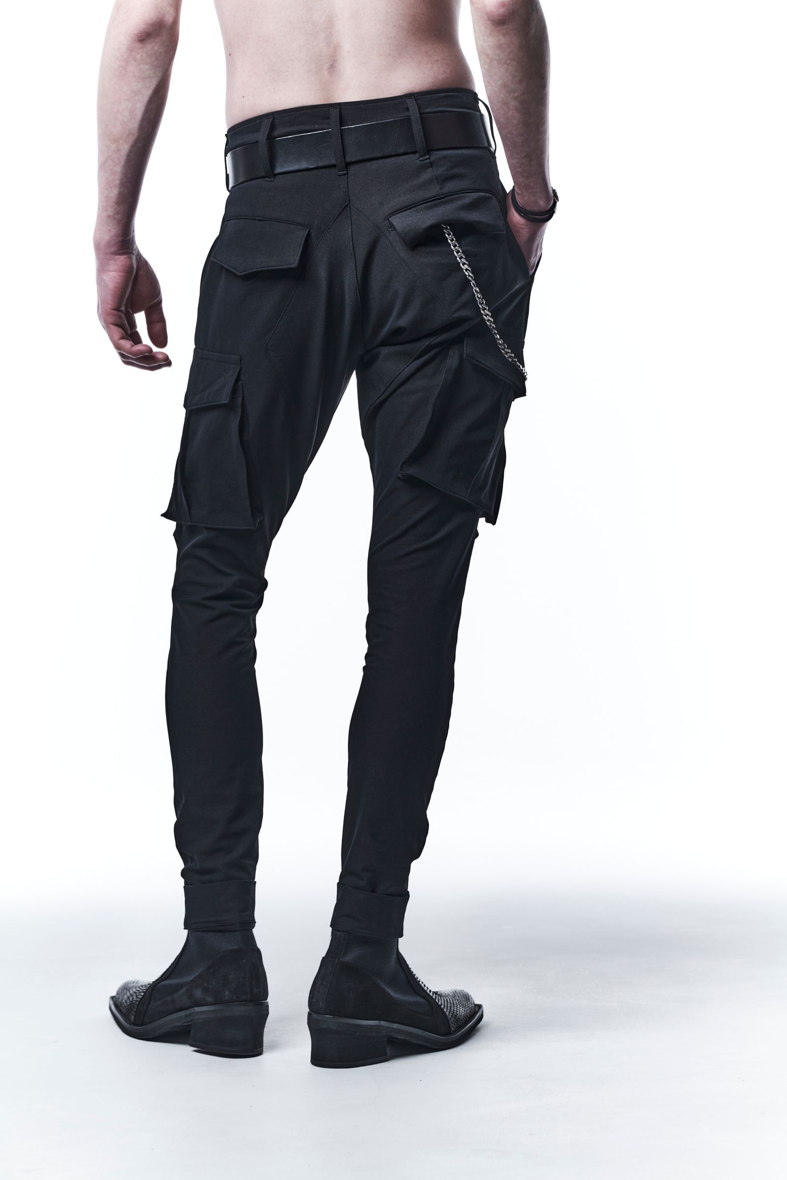 《予約品》 SlimCargoPants カーゴパンツ W-Cloth / Black 【kiryuyrik】 8月入荷予定
