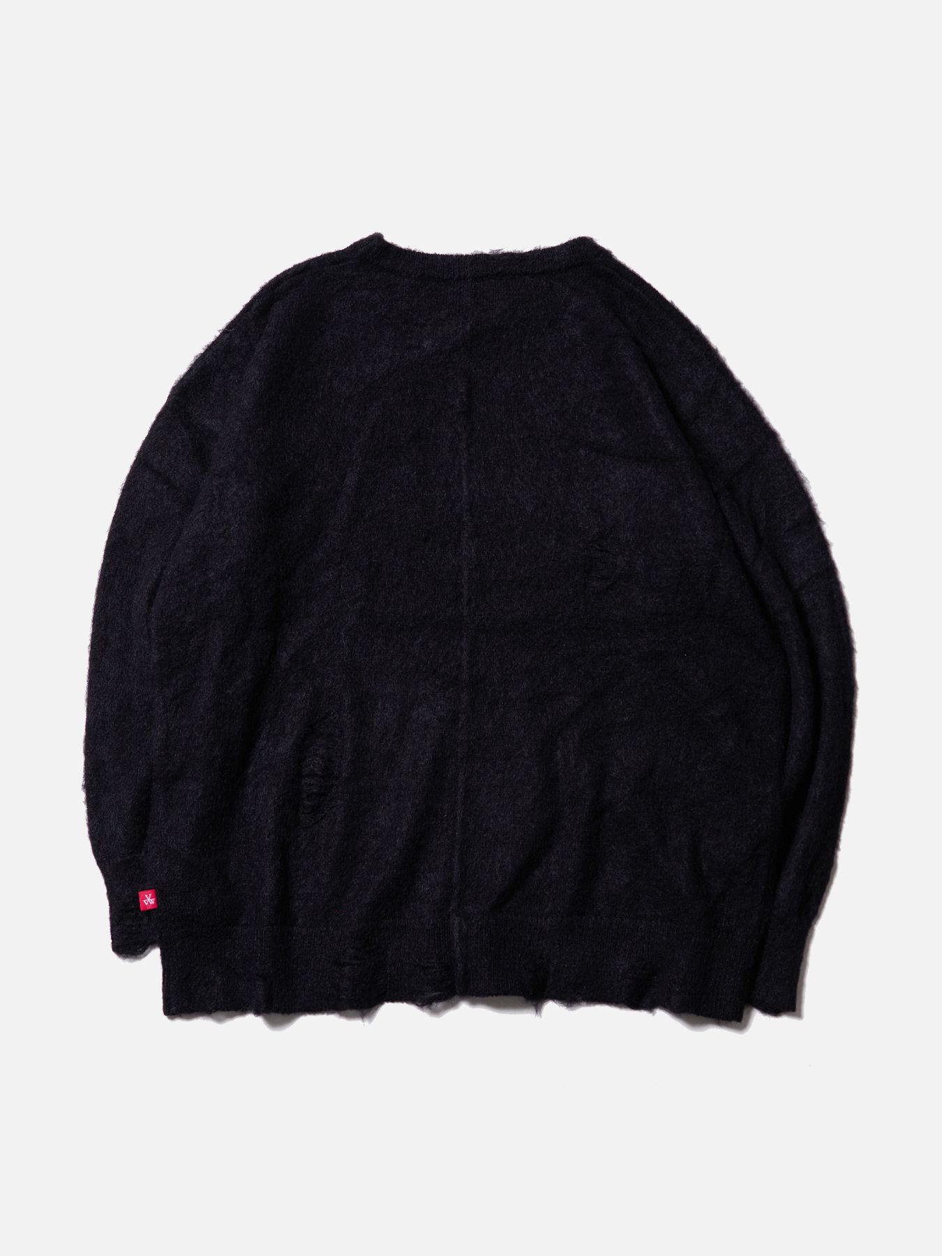 NANCY MOHAIR / モヘア クルーネックニット / BLACK