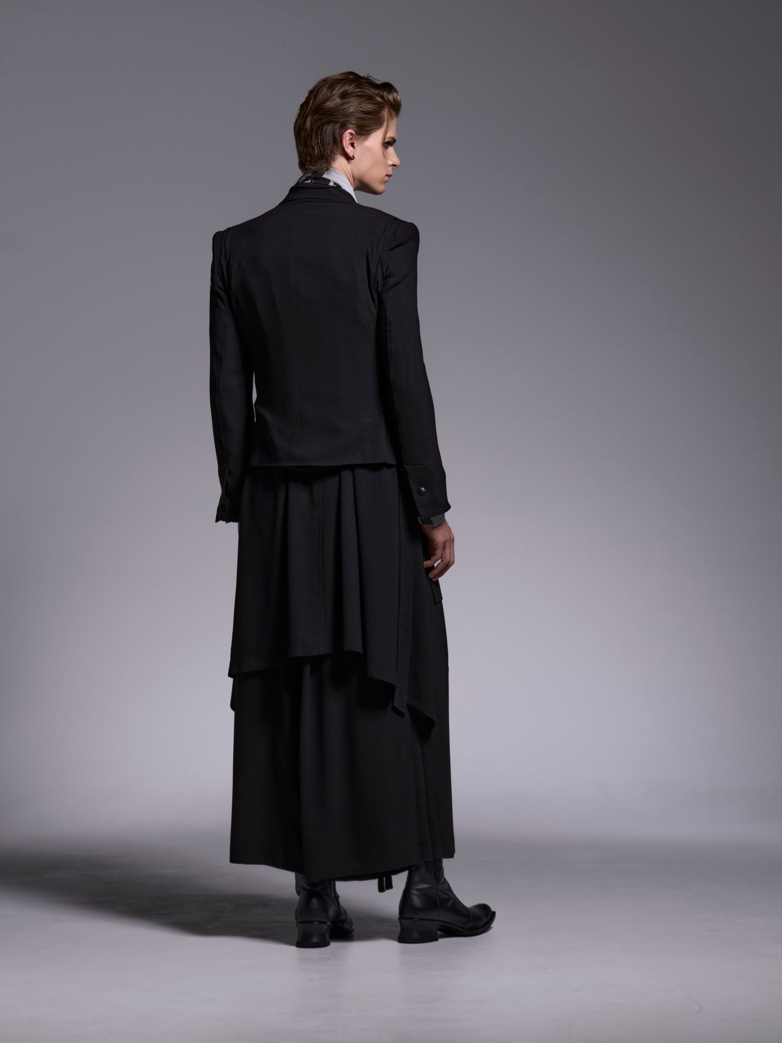 【予約品 1月4日(日) 締切】Short Peacked Jacket / ショートピークドジャケット / ブラック