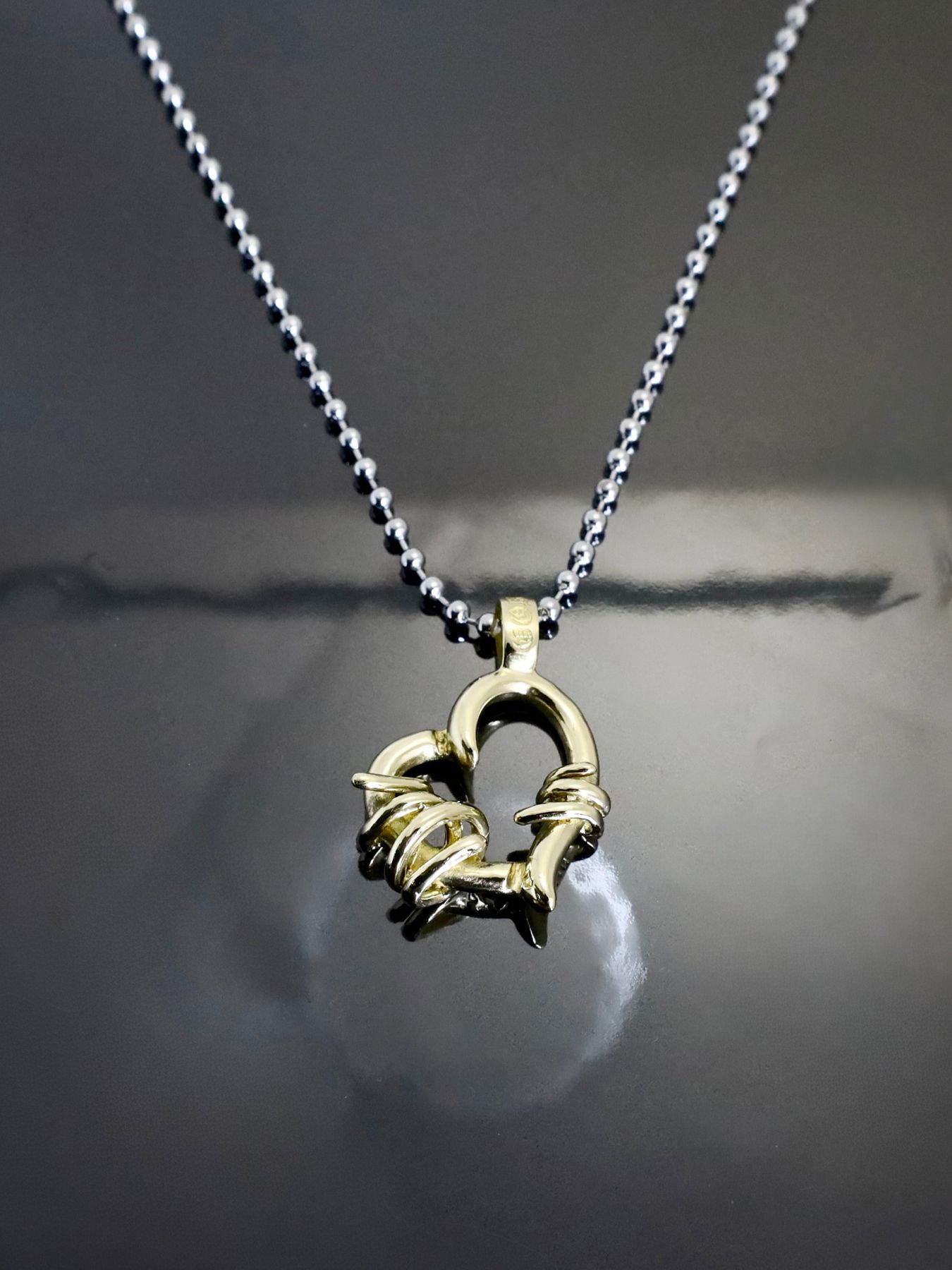 《受注生産》BRASS THORNY HEART PENDANT / ブラスソーニーハートペンダント / 注文から1～3週間後入荷予定