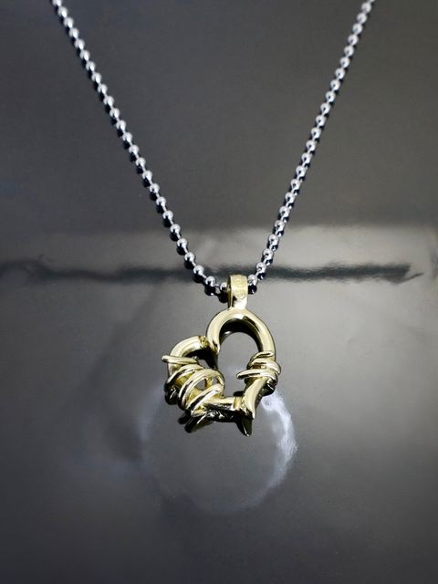 《受注生産》BRASS THORNY HEART PENDANT / ブラスソーニーハートペンダント / 注文から1～3週間後入荷予定