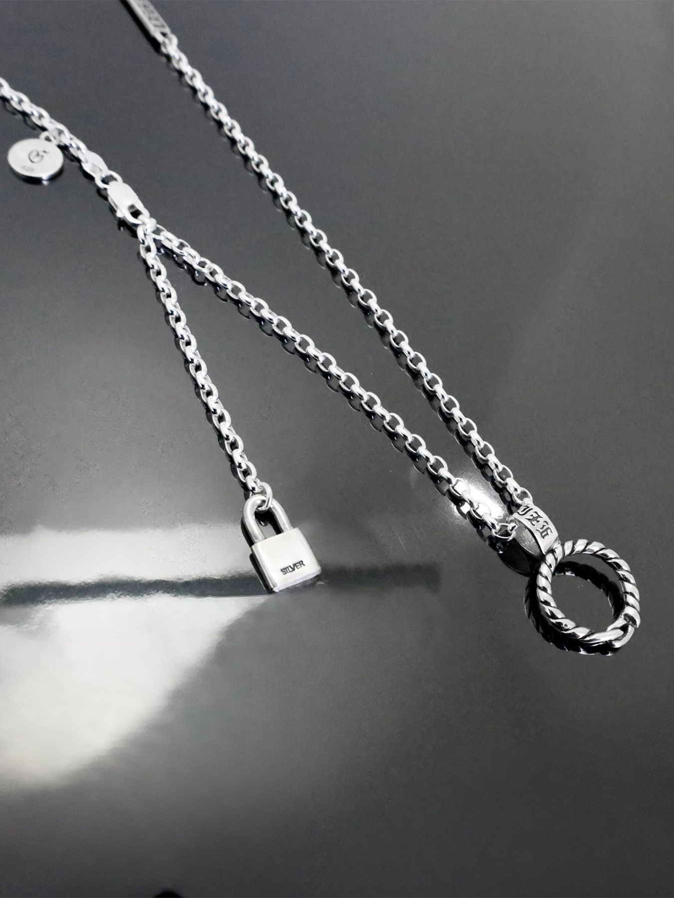《受注生産》CRUX RING #1 NECKLACE with GODSIZE® I.D. TAG / クラックス・リング #1ネックレス ゴッドサイズ® I.D.タグ / 注文から1～2週間後入荷予定