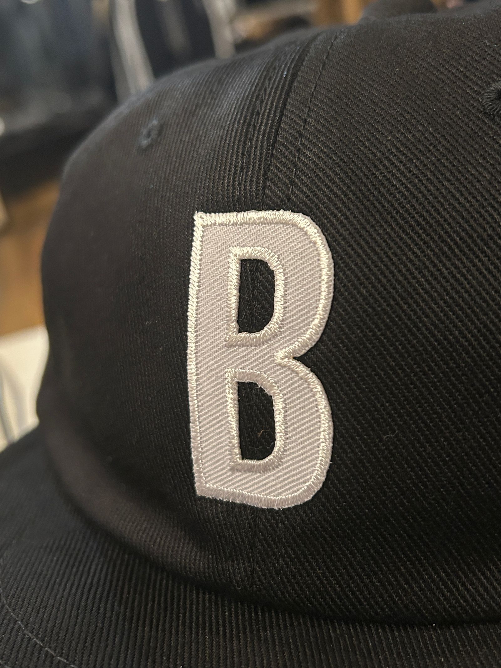 Bridge Cap”TYPE3 BRIDGE WAPPEN”/ブリッジキャップ”タイプ3ブリッジ Bワッペン”BLACK【Mighty Shine】