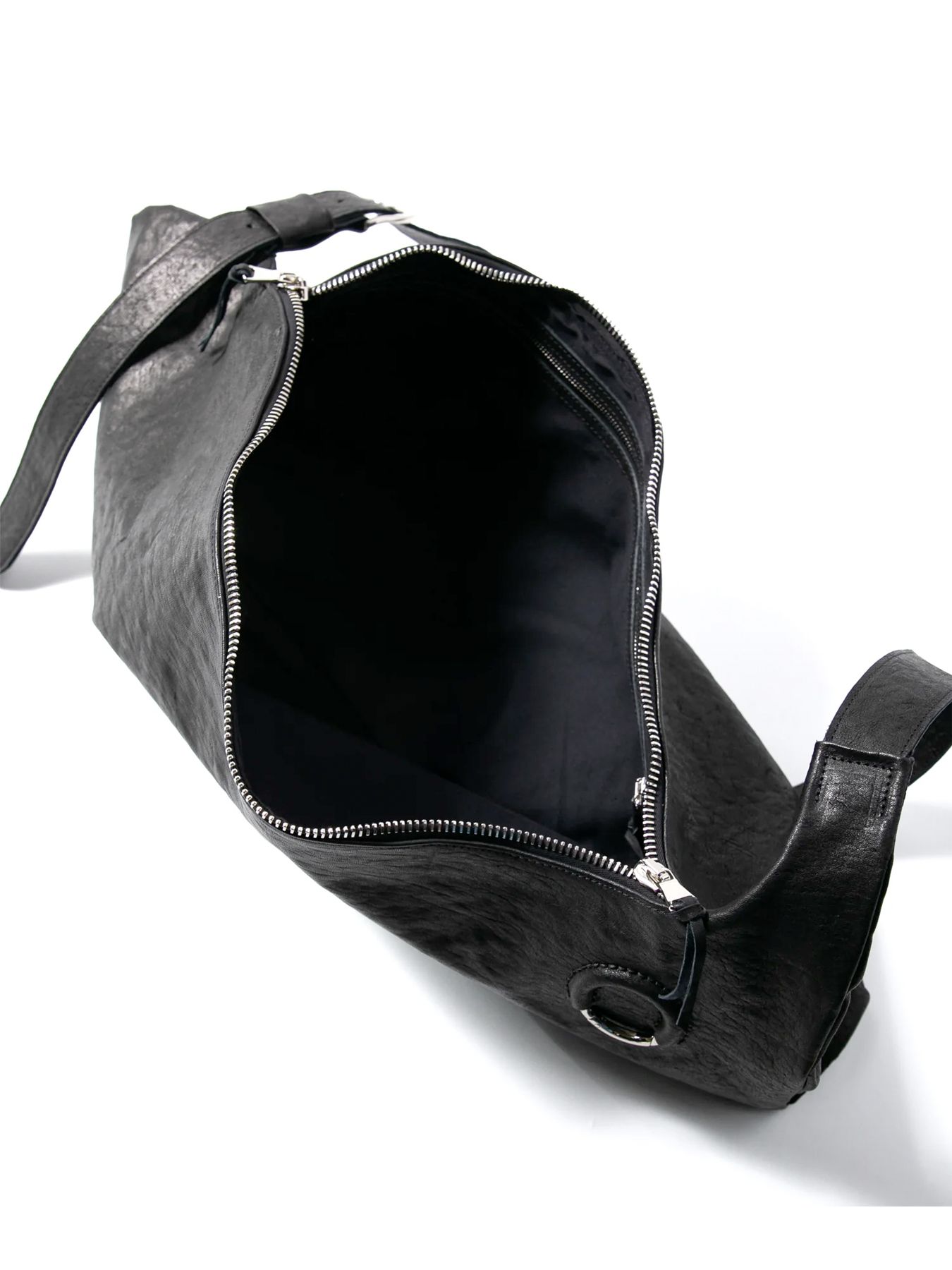 【予約品 4月6日(月) 締切】Pit Vegetable Full Tanned Shrunken Horsehide Wrap Bag / フルタンニン ピット鞣し シュリンク ホース ハイド ラップバッグ / SKYN / ブラック