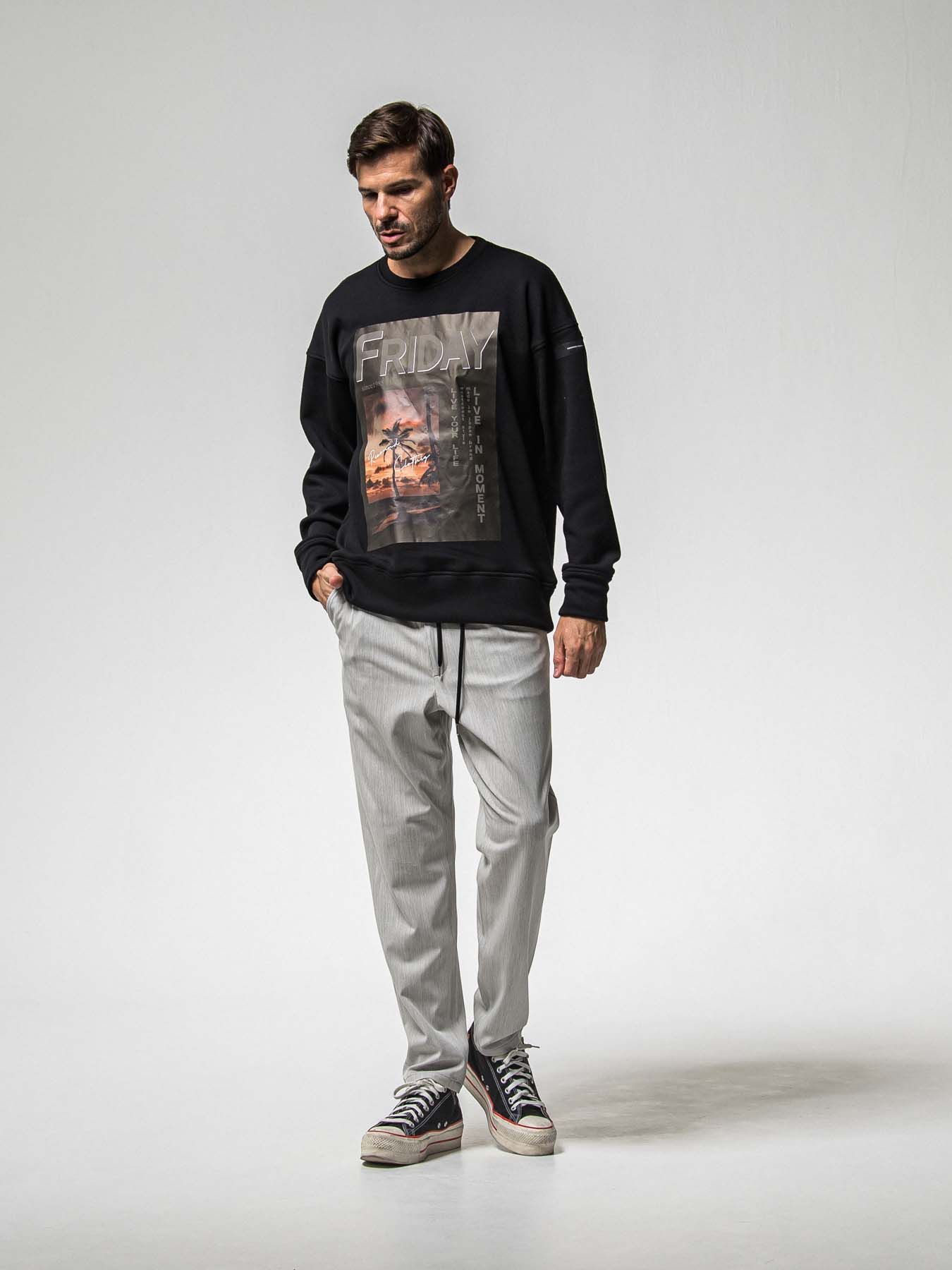 【予約品 】PAT WIDE EASY PANTS / パット ワイドイージーパンツ / グレー
