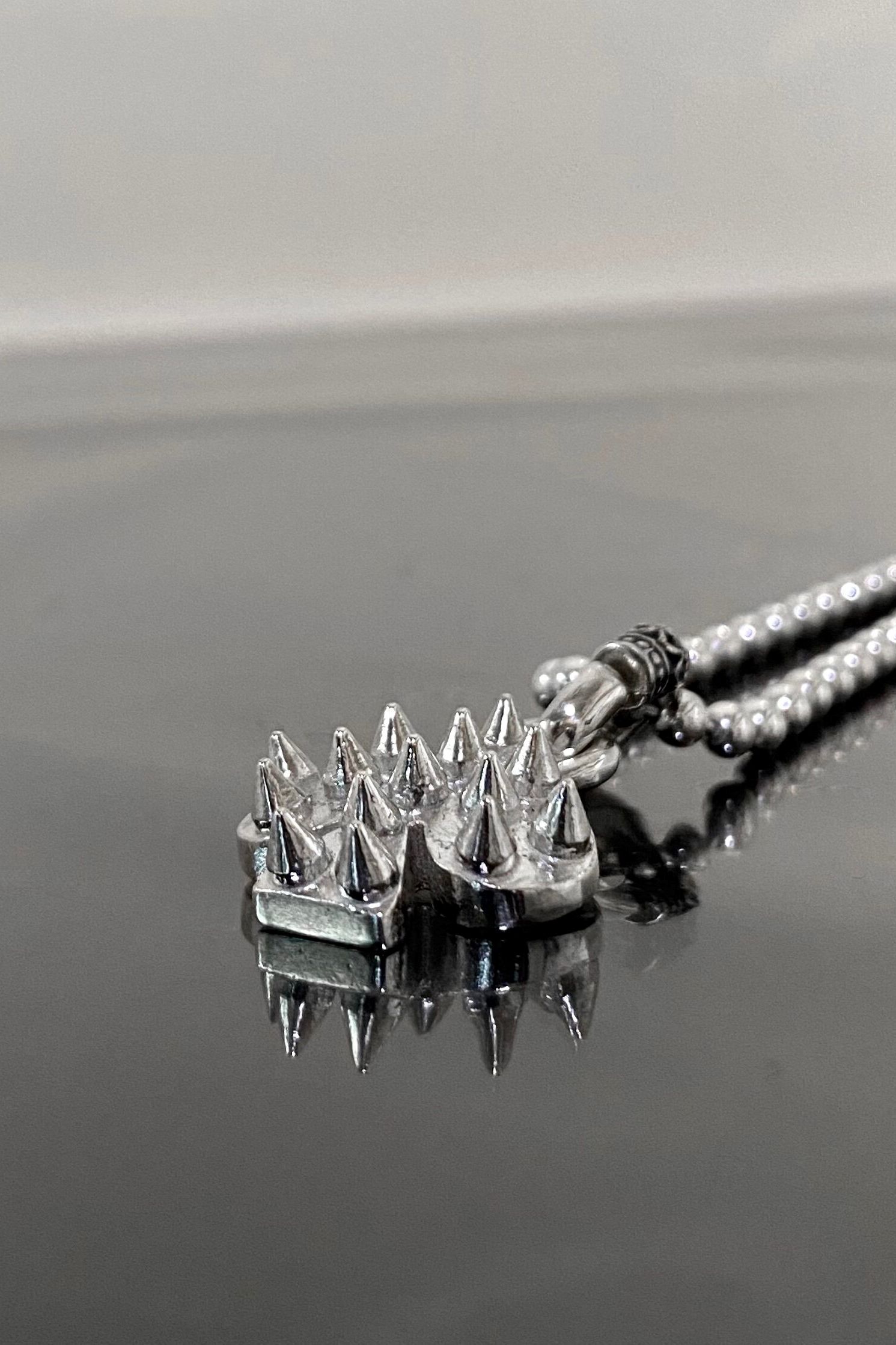 《受注生産》 BALL CHAIN [SPIKE:SPADE] ネックレス 【GOD SIZE】 注文から2～3週間後入荷予定