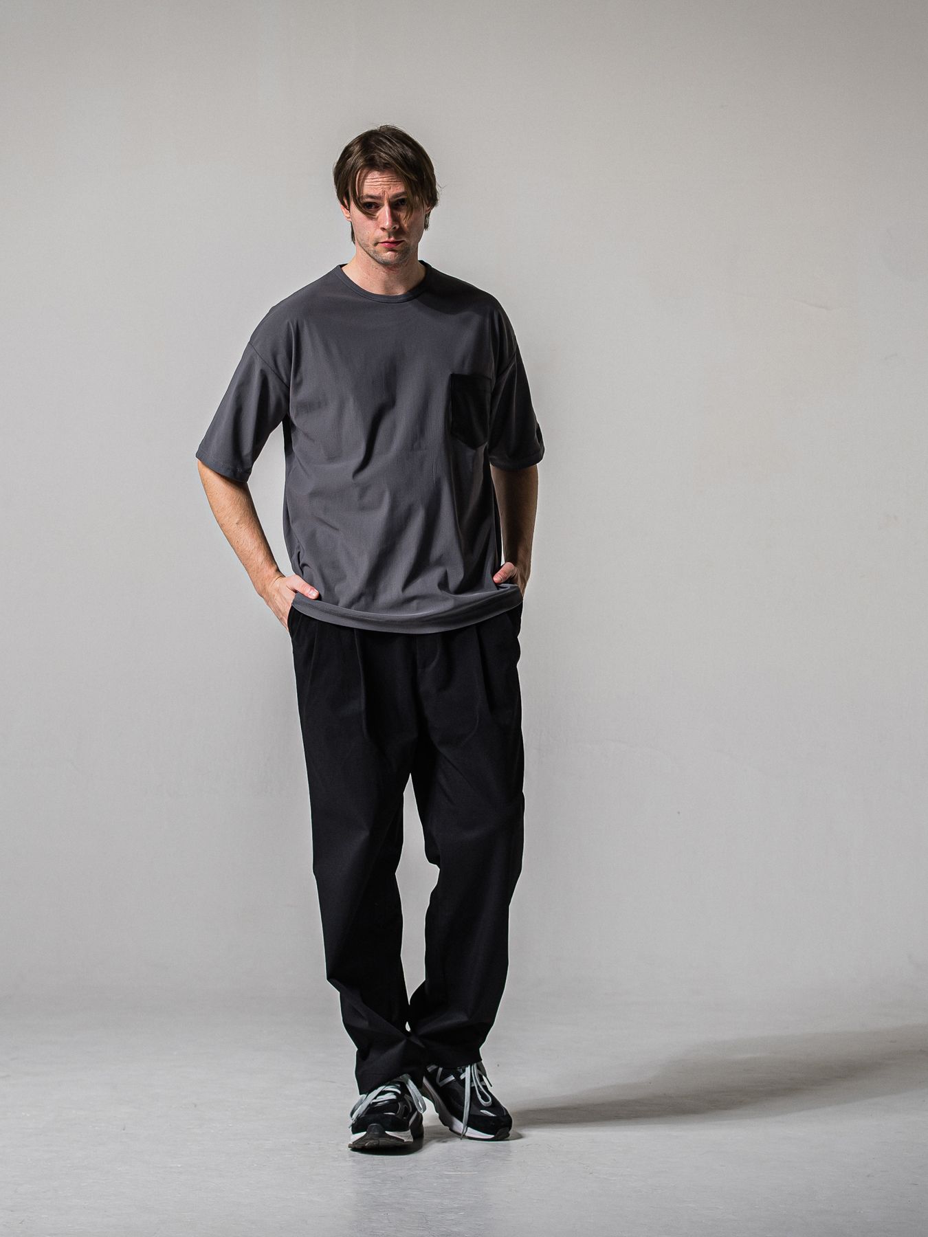 【予約品 11月16日(日) 締切】BEN PANTS / ワイドルーズパンツ / ブラック