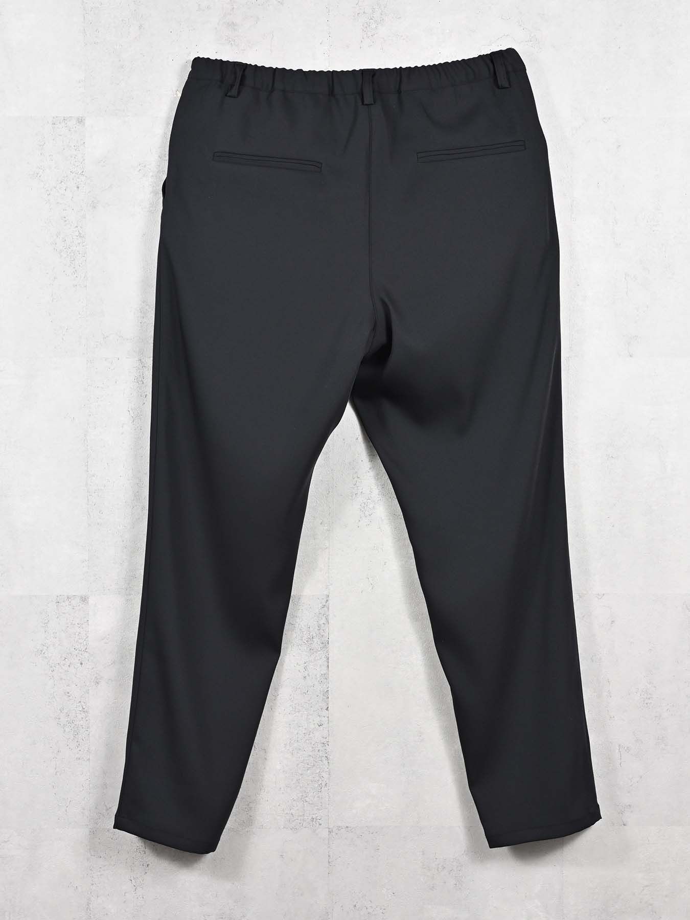 【予約品 11月16日(日) 締切】PAT WIDE EASY PANTS / ワイドイージースラックス / ブラック