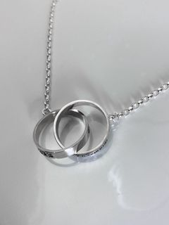 《受注生産》 CHAIN NECKLACE [TWIN CIRCLE]  / ツインサークルラージネックレス / 注文から2～3週間後入荷予定
