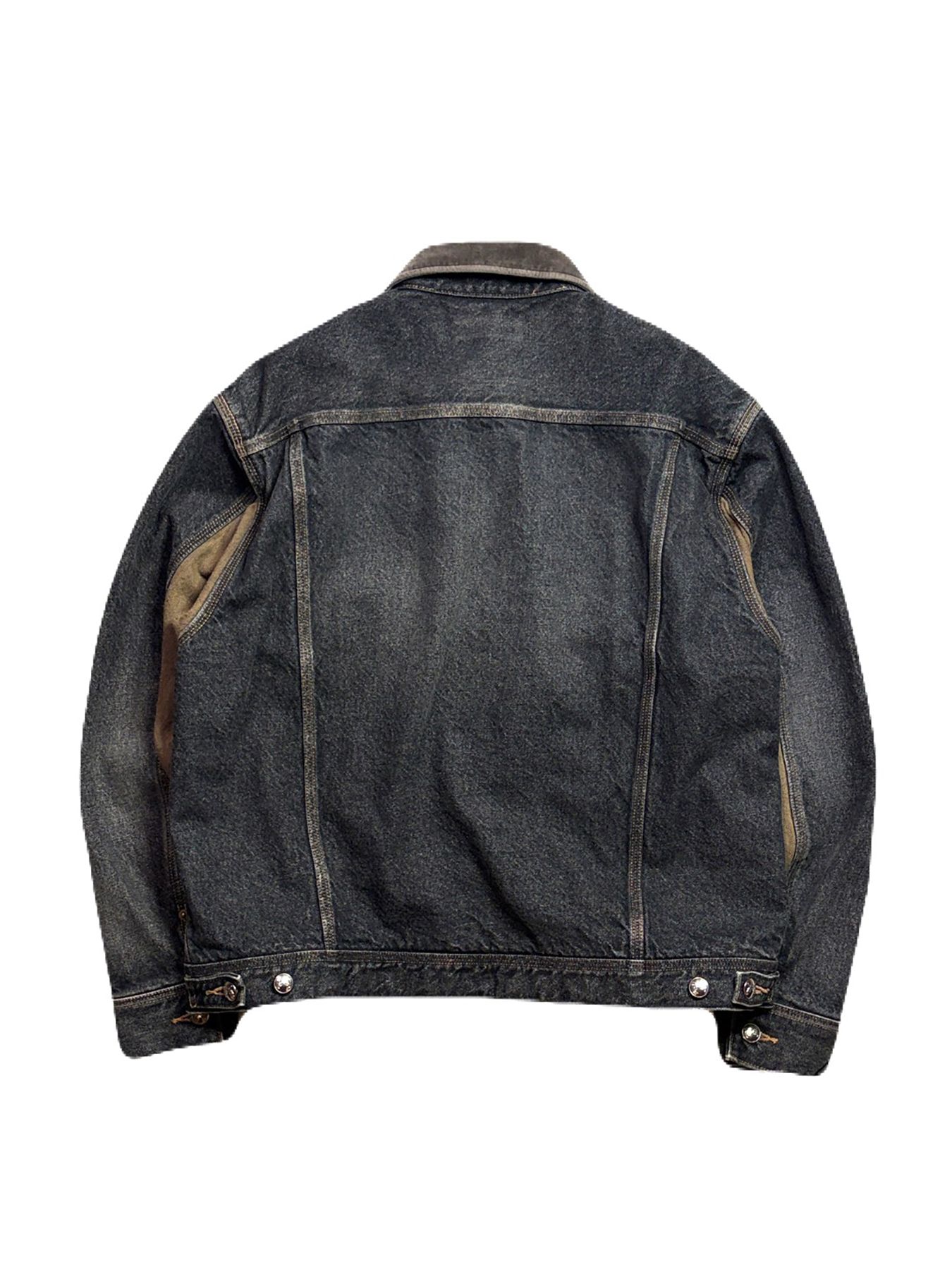 【予約品 3月9日(月) 18:00 締切】VIN/DEN/JK USED/BASIC / USED加工 ヴィンテージ デニム ジャケット / ブラック