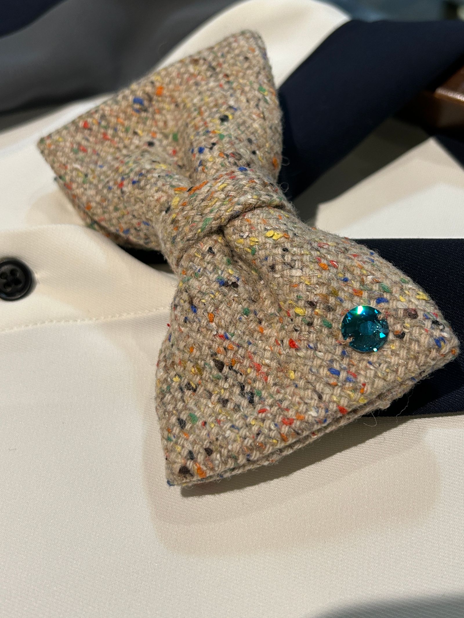 カラーネップツイード ワンタッチ蝶ネクタイ 【A(LeFRUDE)E】