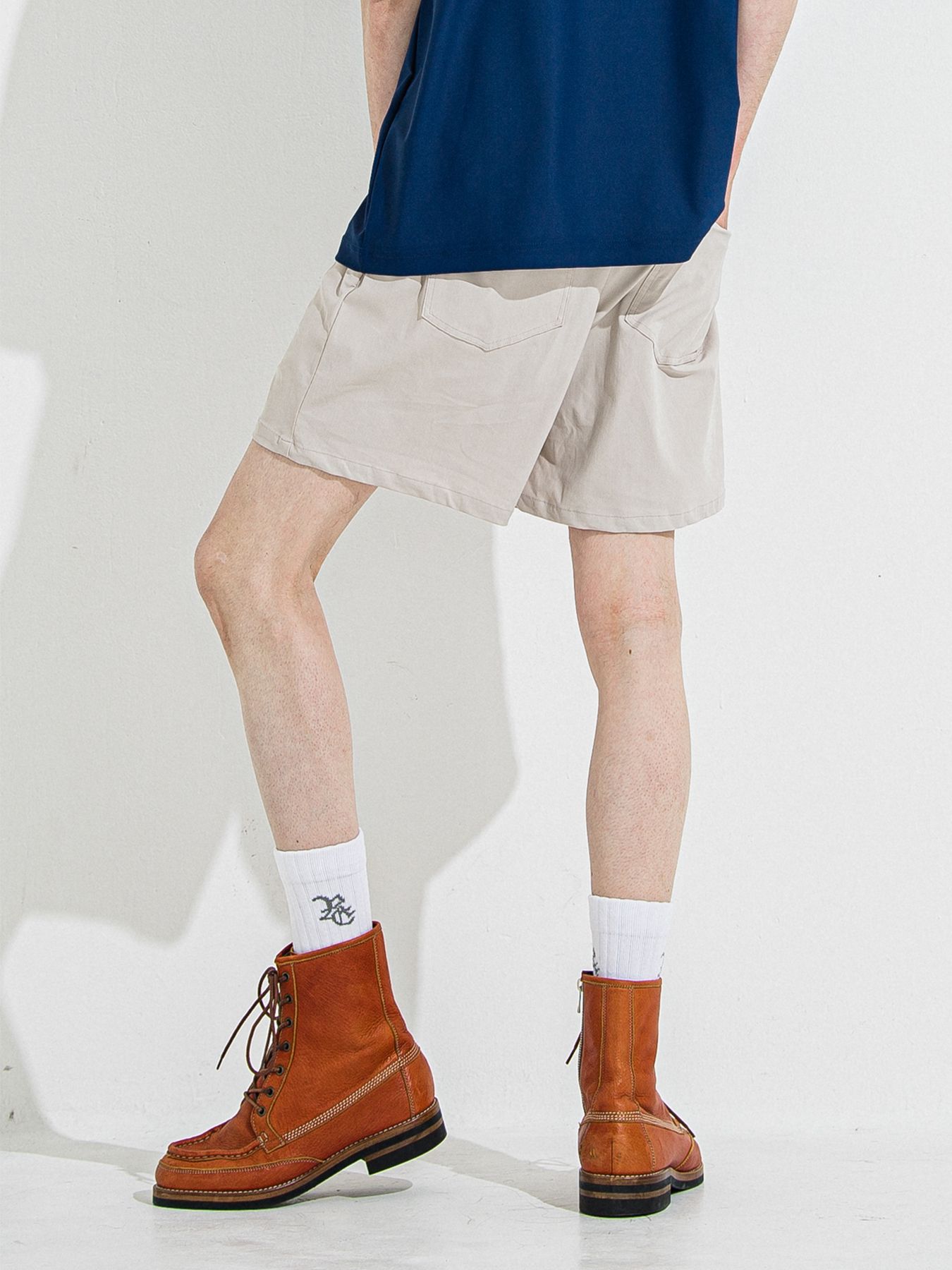 【予約品 】TV NYLON SHORTS / ティーヴィーナイロンショーツ / グレージュ