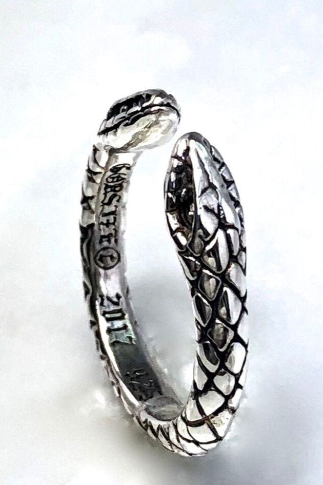 《受注生産》 TWO HEADED SNAKE RING / リング 【注文から2-3週間後入荷予定】