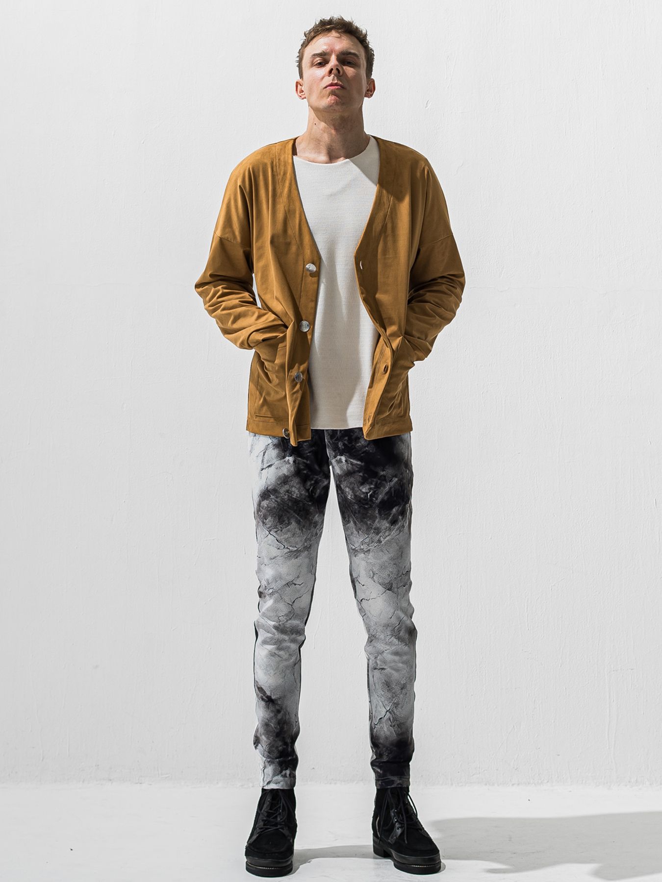 【予約品 9月6日(日) 締切】SUEDE CARDIGAN / スウェードカーディガン / ベージュ