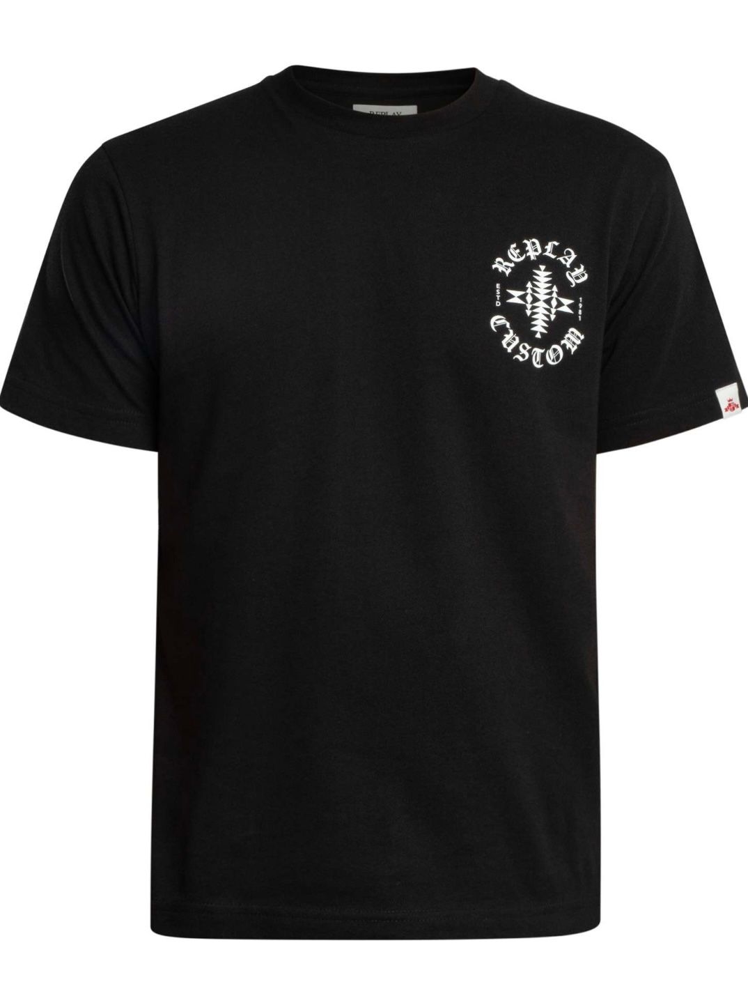 T-SHIRT フロントバックグラフィックTシャツBLACK 【REPLAY】
