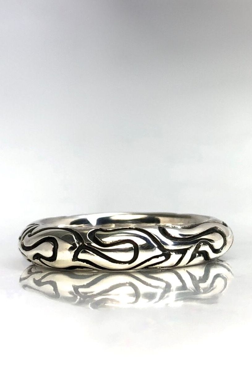《受注生産》 FLAME BAND RING リング 【GOD SIZE】 注文から2-3週間後入荷予定