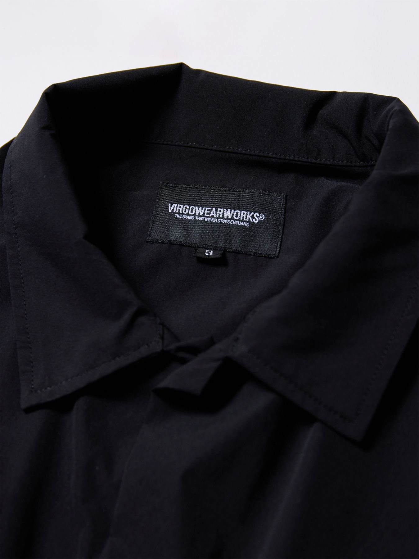 COLLISION SHIRT / プリント ワイドシルエットシャツ / BLACK