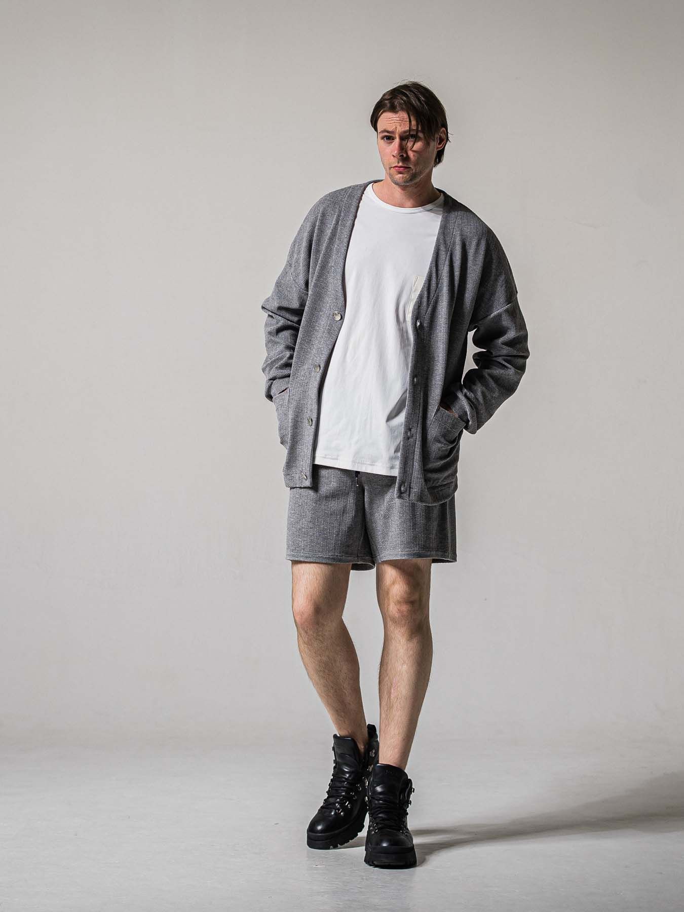 【予約品 11月16日(日) 締切】BLISTER KNIT HALF PT / ブリスターニットハーフパンツ / グレー