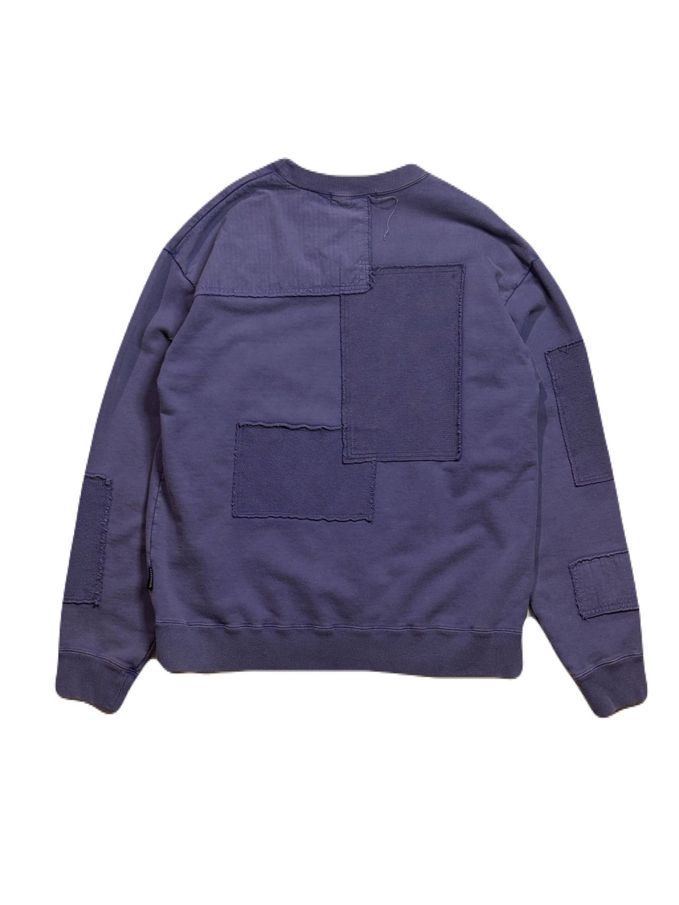 【予約品 3月9日(月) 18:00 締切】PATCHWORK SWEAT / パッチワーク スウェット / パープル