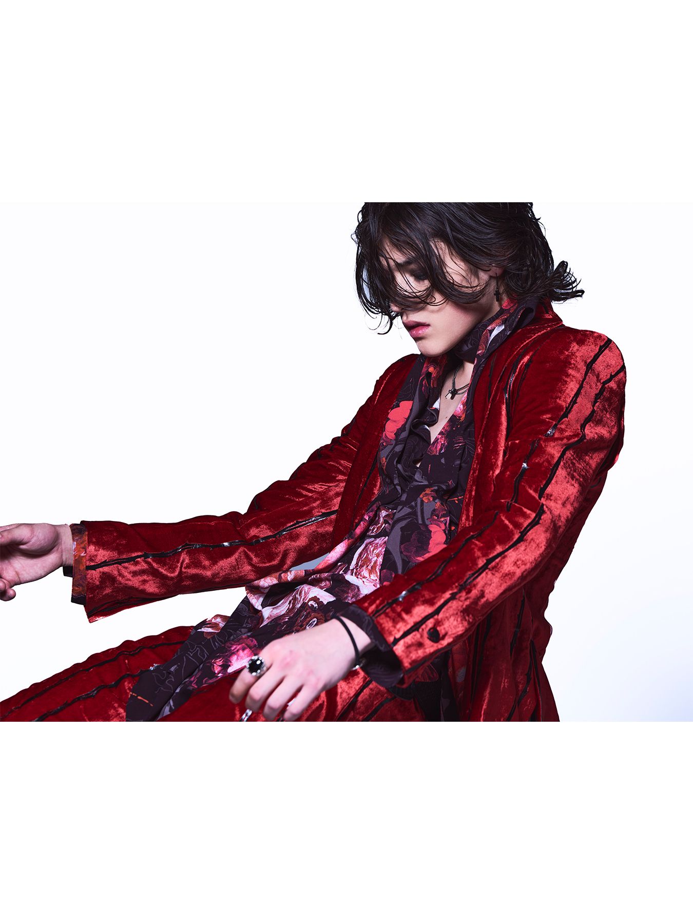 【予約品 6月29日(月) 締切】TOGE Velvet Wide Slacks / ベルベット ワイドスラックス / レッド