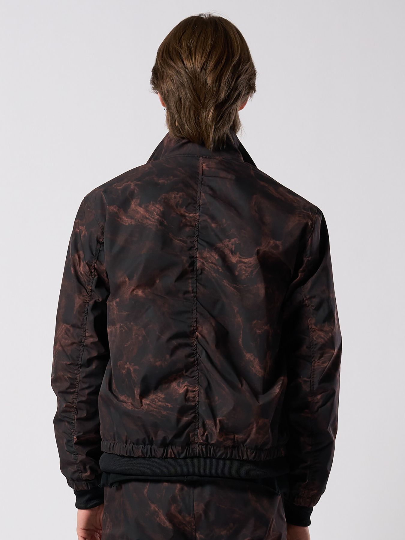 【予約品 4月19日(日) 18時締切】puckering track jacket / パッカリング トラックジャケット / スモークプリント