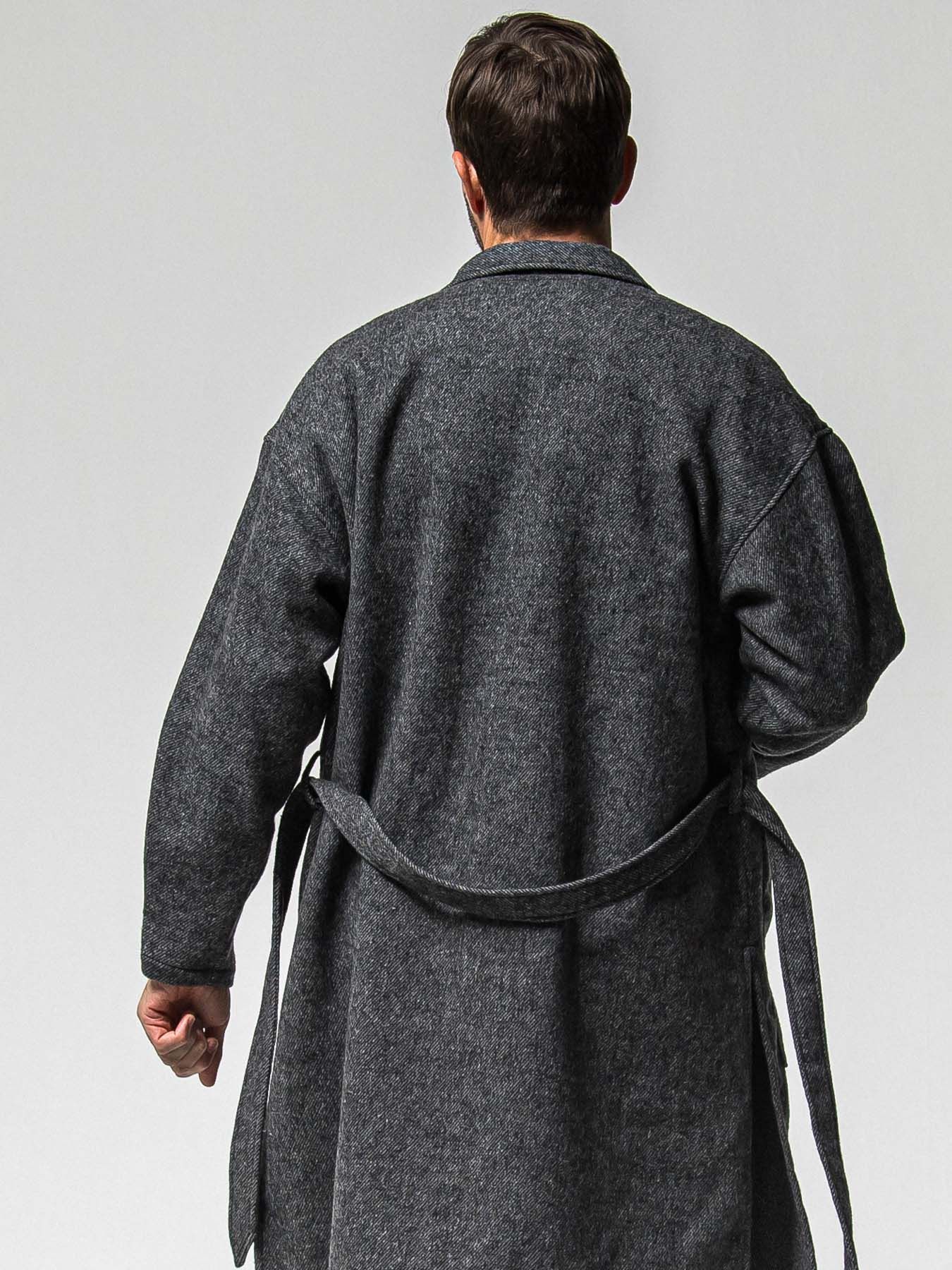 【予約品 】GOWN OVER COAT / ガウンオーバーコート / グレー