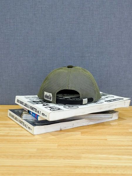 BRIDGE CAP TYPE1 MESHメッシュ カーキ【Mighty Shine】