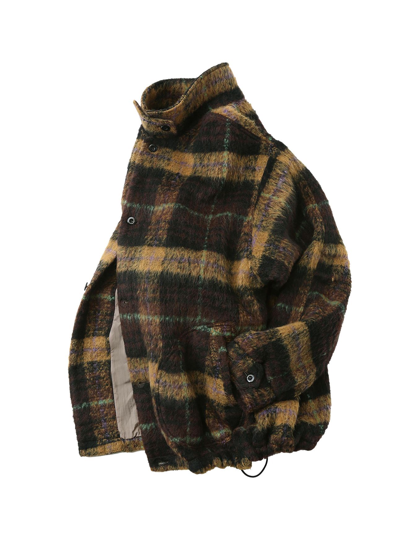 【予約品】WOOLY JKT / ブラウン×マスタード【QUOLT】