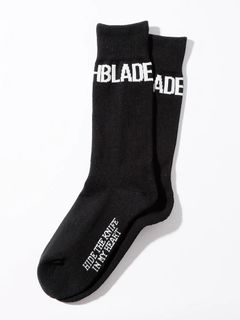 CLASSIC CREW SOCKS / BLACKソックスブラック 【SWITCH BLADE】