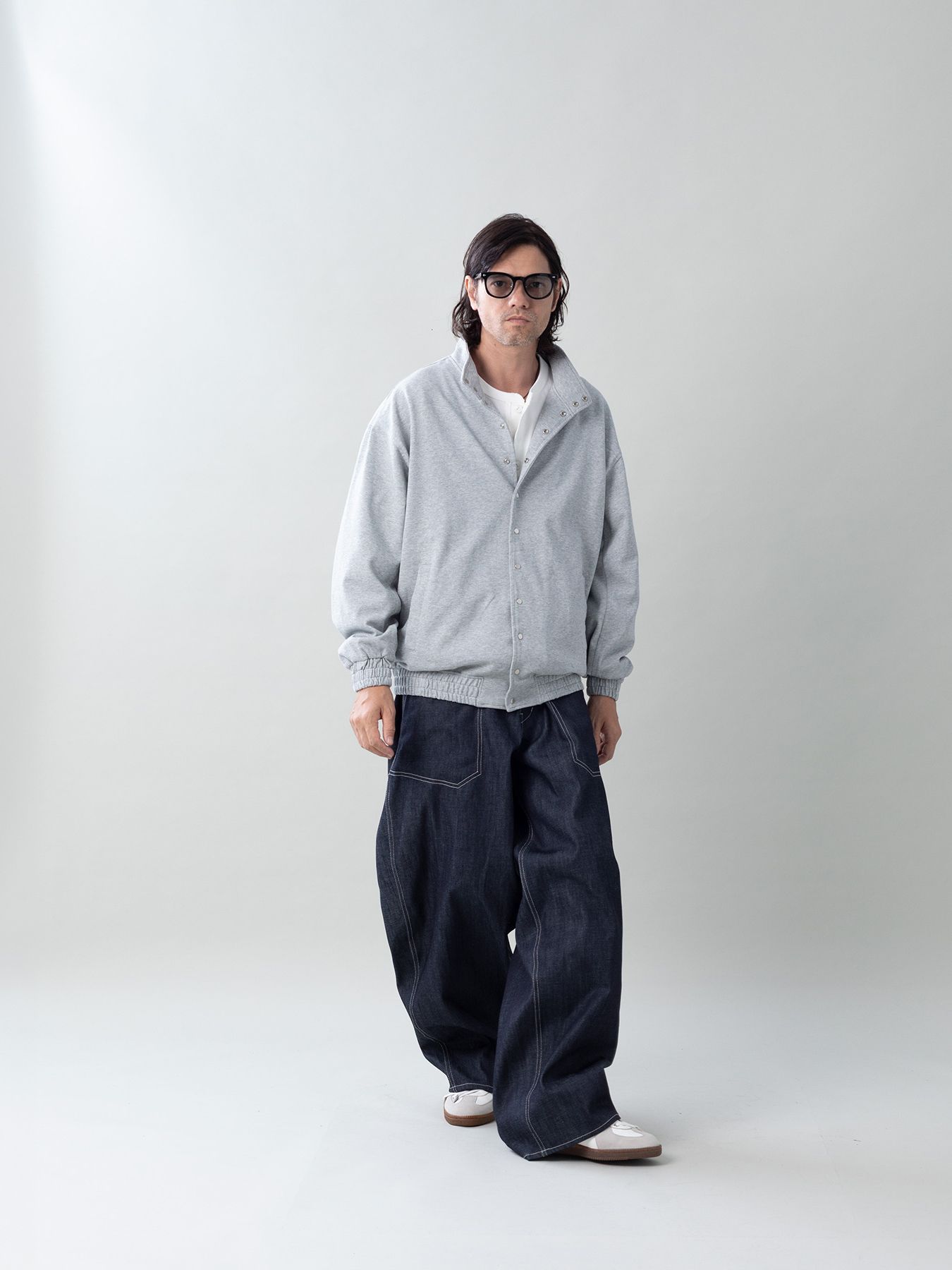 【予約品 5月6日(水) 締切】USN-DENIMTROUSERS / デニムミリタリーパンツ / インディゴ × 生成りステッチ