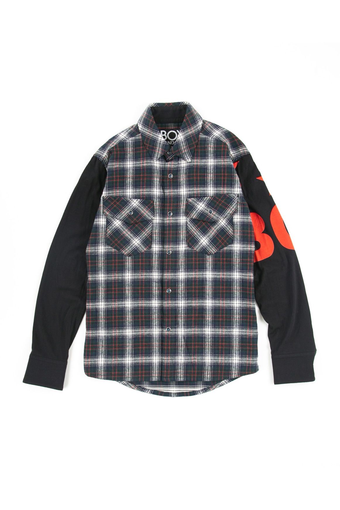remake check shirt / GreyCheck 【BOY LONDON】