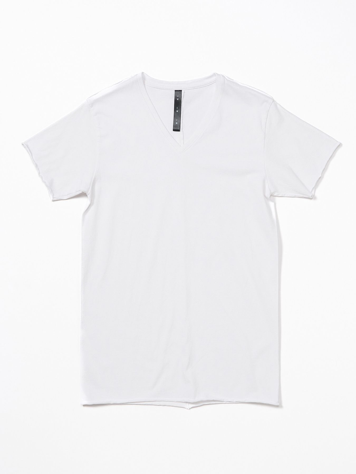 【予約品 9月23日(火) 締切】cut-off V-neck S/S / カットオフ Vネック ショートスリーブ / ホワイト