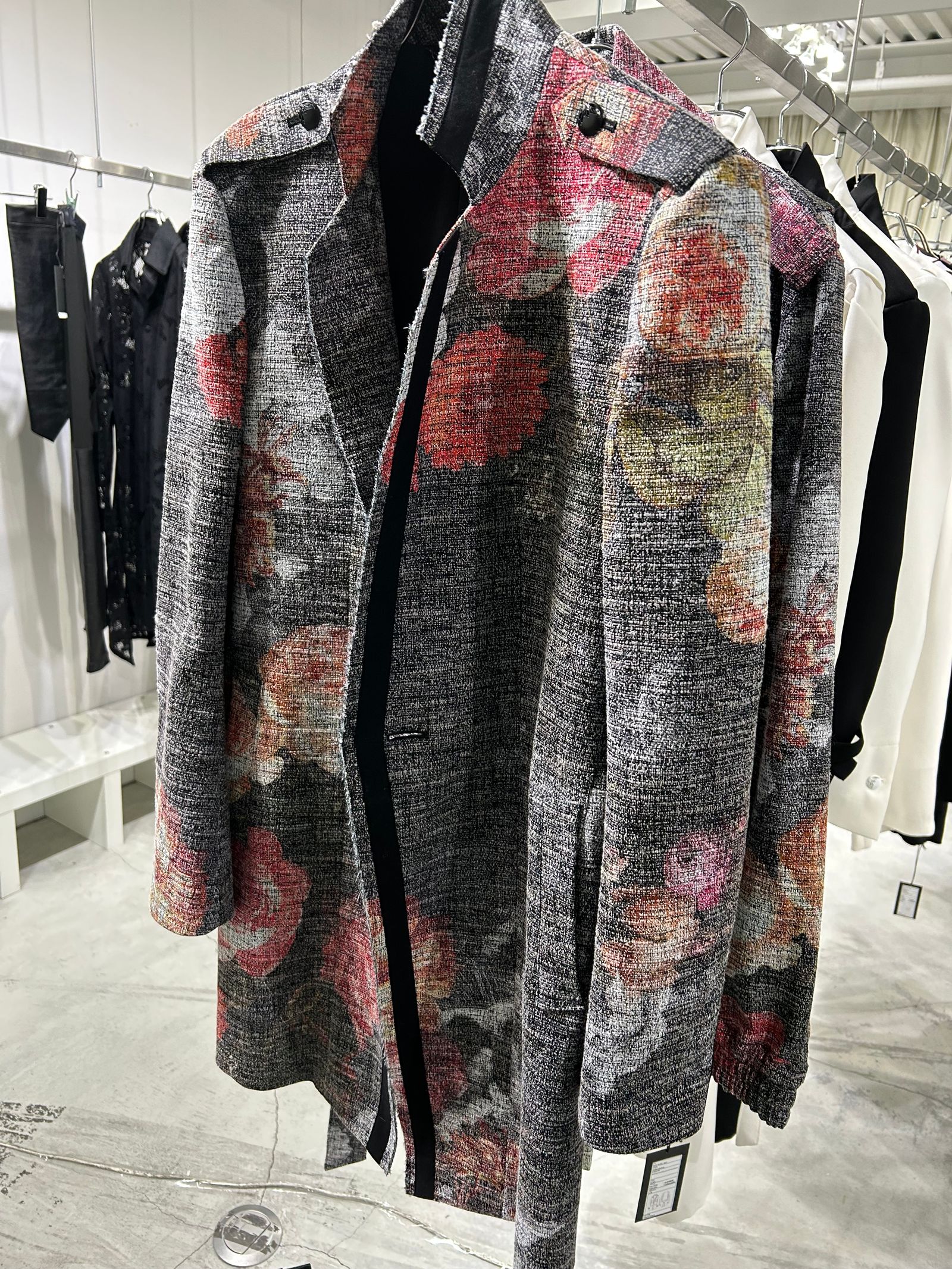 《予約品》 TrimmingLongJacket / ロングジャケット / フローラ