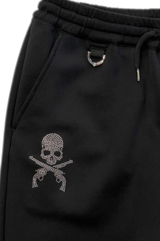 限定TRACK PANTSダンボールジャージ黒【roarguns×MASTERMIND WORLD】