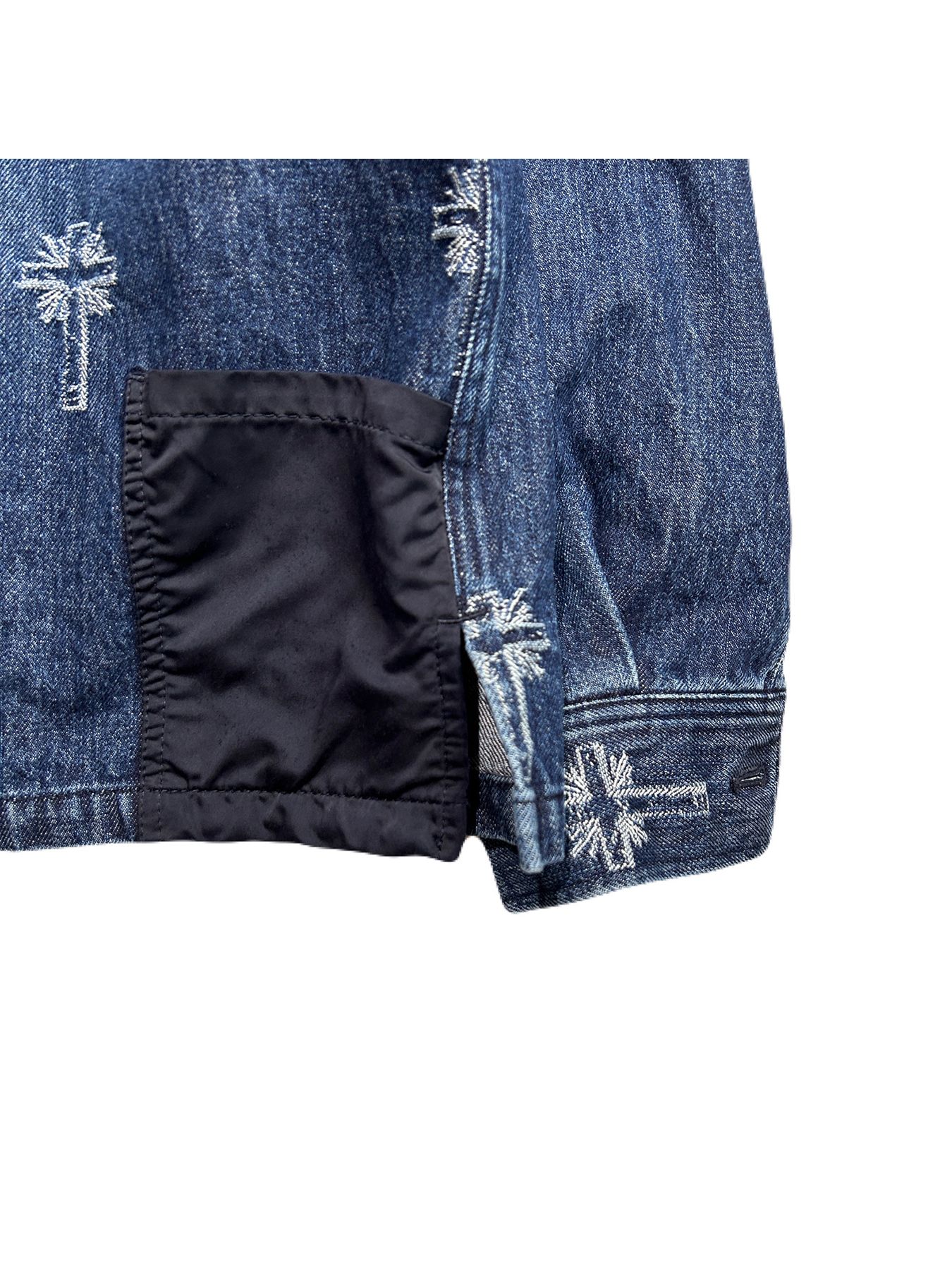 【予約品 8月10日(日) 締切 】CROSS JQ DENIM JKT / クロスジャガード デニムジャケット / ブルー