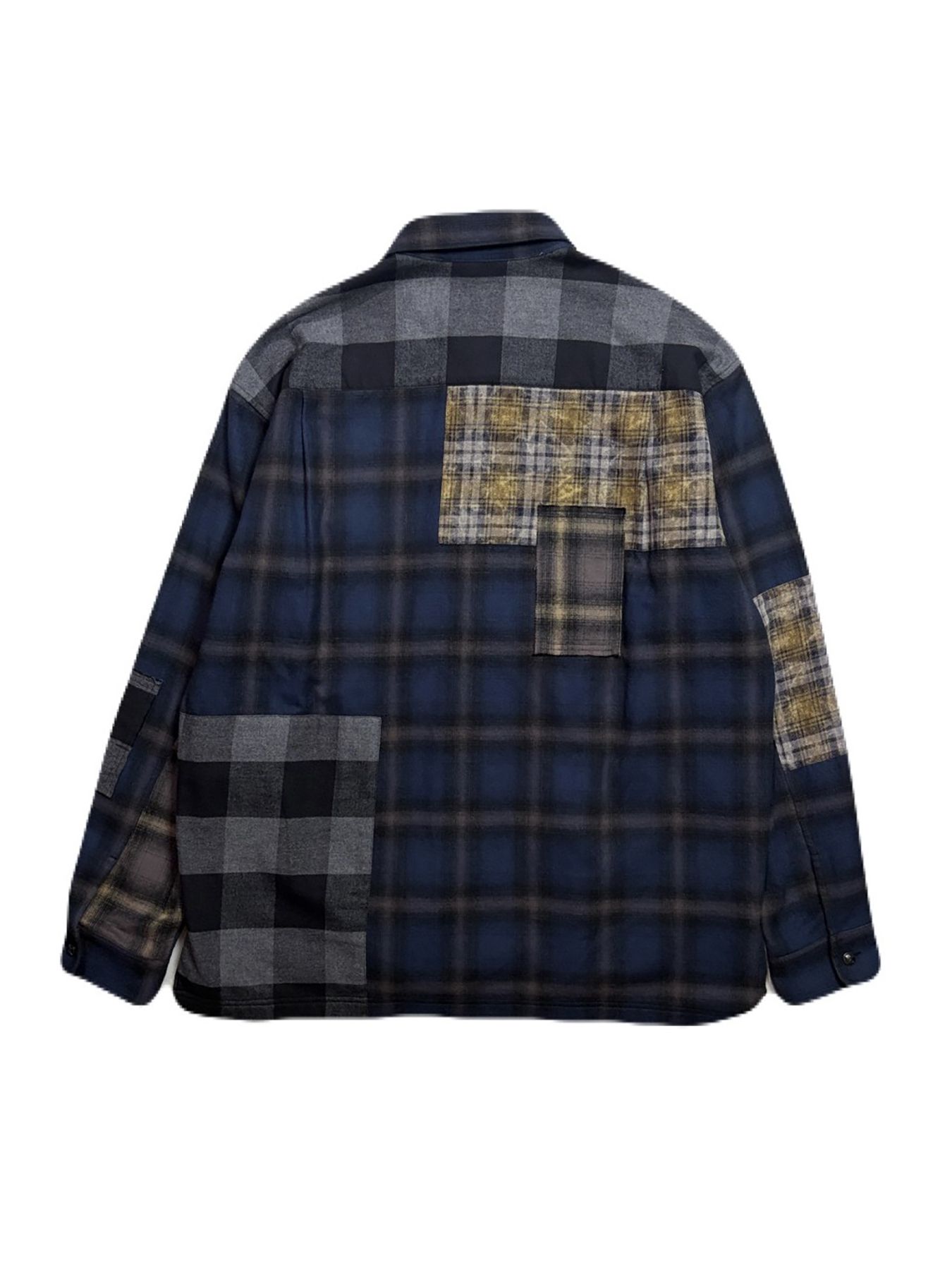 【予約品 3月9日(月) 18:00 締切】MULTI CHECK SH / マルチ チェック シャツ / ネイビー