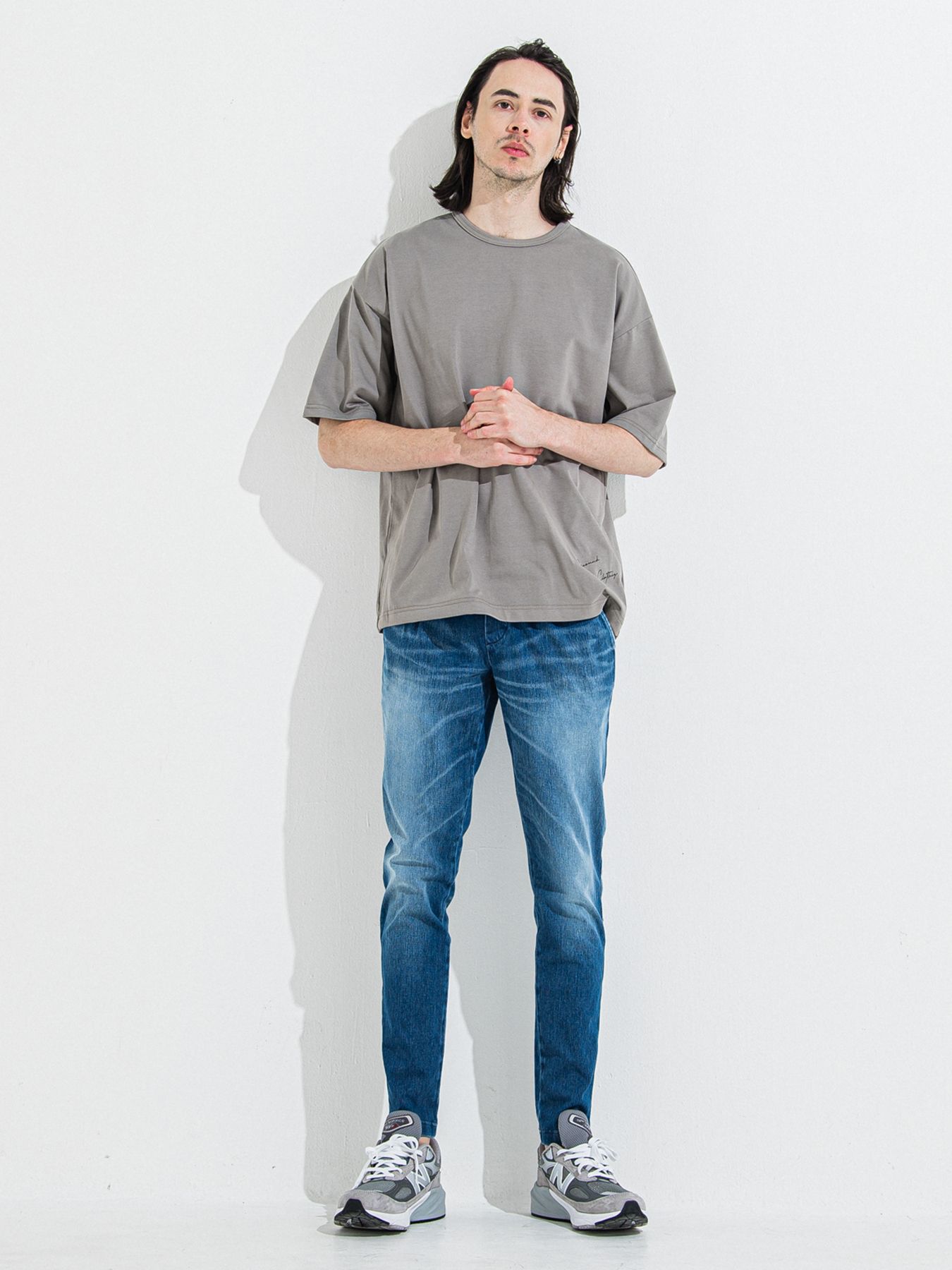 【予約品】DENIM JERSEY CHRIS EASY TUCK PT / デニムジャージクリスイージータックパンツ / ダーク