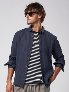 《予約品》 short point collar shirt / カラーシャツ / ネイビー