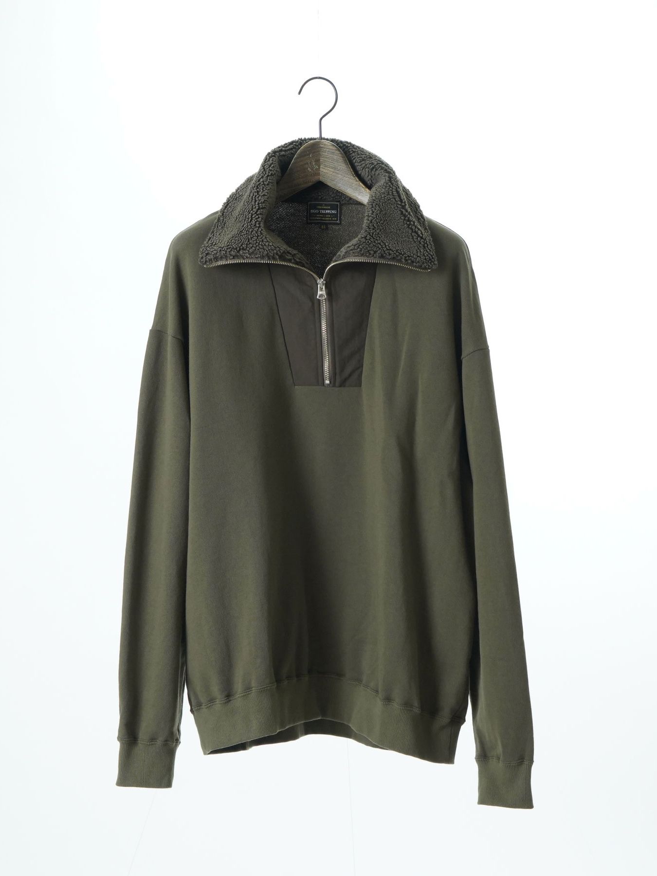 【予約品 】TEXUNION / ボアジップアップ スウェット / サンド