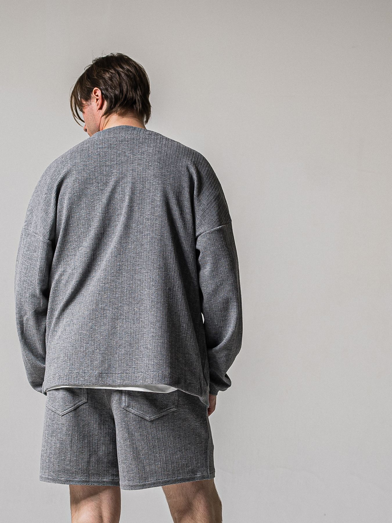 【予約品 11月16日(日) 締切】BLISTER KNIT C/D / ブリスターニットカーディガン  / グレー